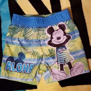 Mickey Mouse toddler swim trunks